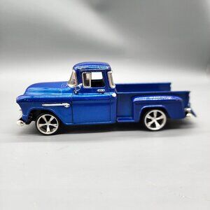 1955 Chevy Stepside Diecast Truck 1:24 Blue Pick-Up Model Car